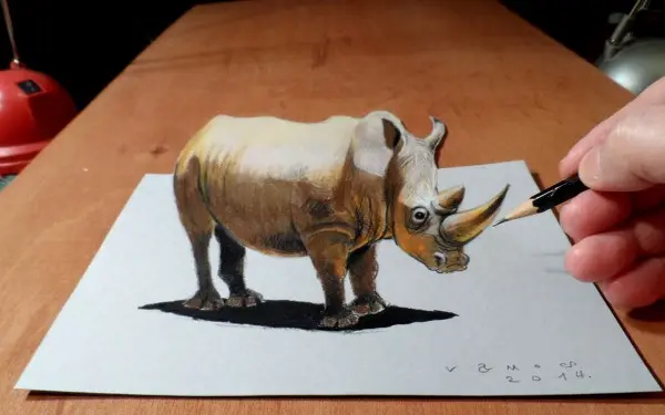 纸上的犀牛